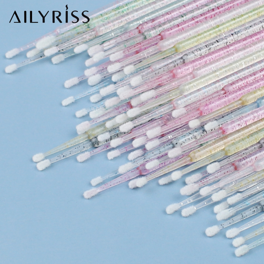Micro Brush Applicator - Einweg-Wimpernbürsten, Tupfer, 100 Stück, Mikrobürsten, Wimpernverlängerungswerkzeuge,