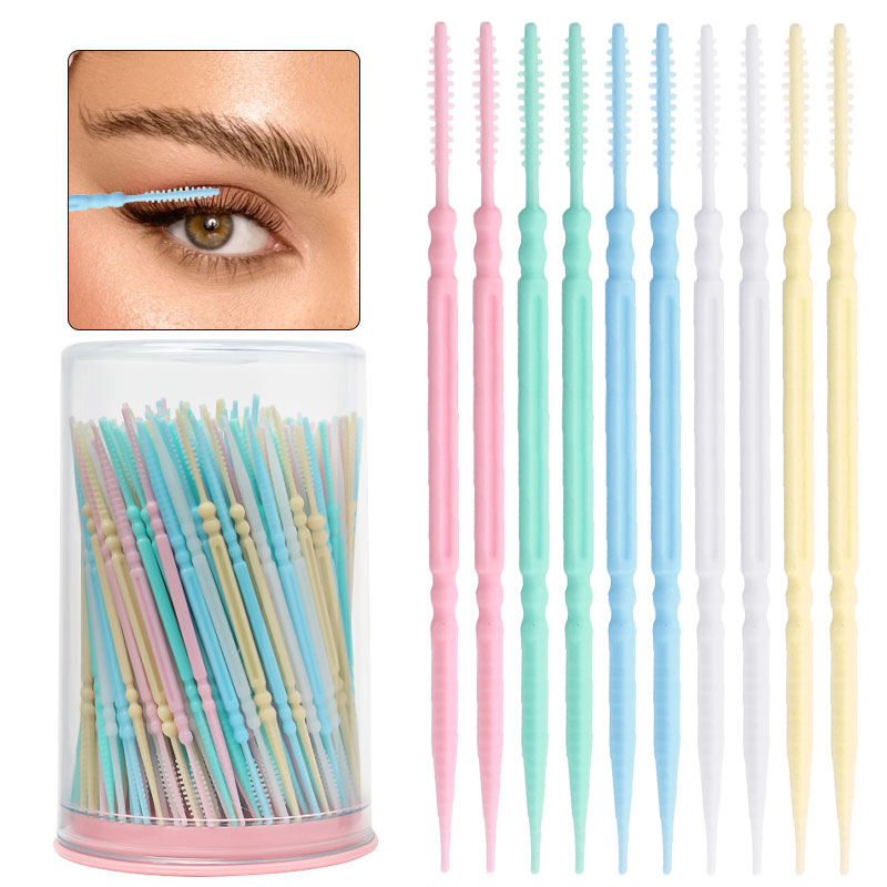 Micro Brush Applicator - 300 Stück pro Flasche Doppelkopf-Fischgräten-Mikrobürsten Einweg