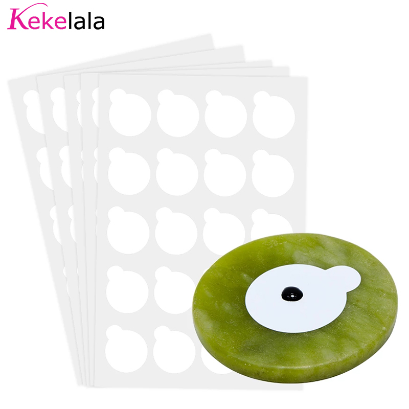 Eyelash Extension Vendor - 100 Stück Wimpernverlängerungs-Klebeaufkleber, Shim-Papierpads und 1