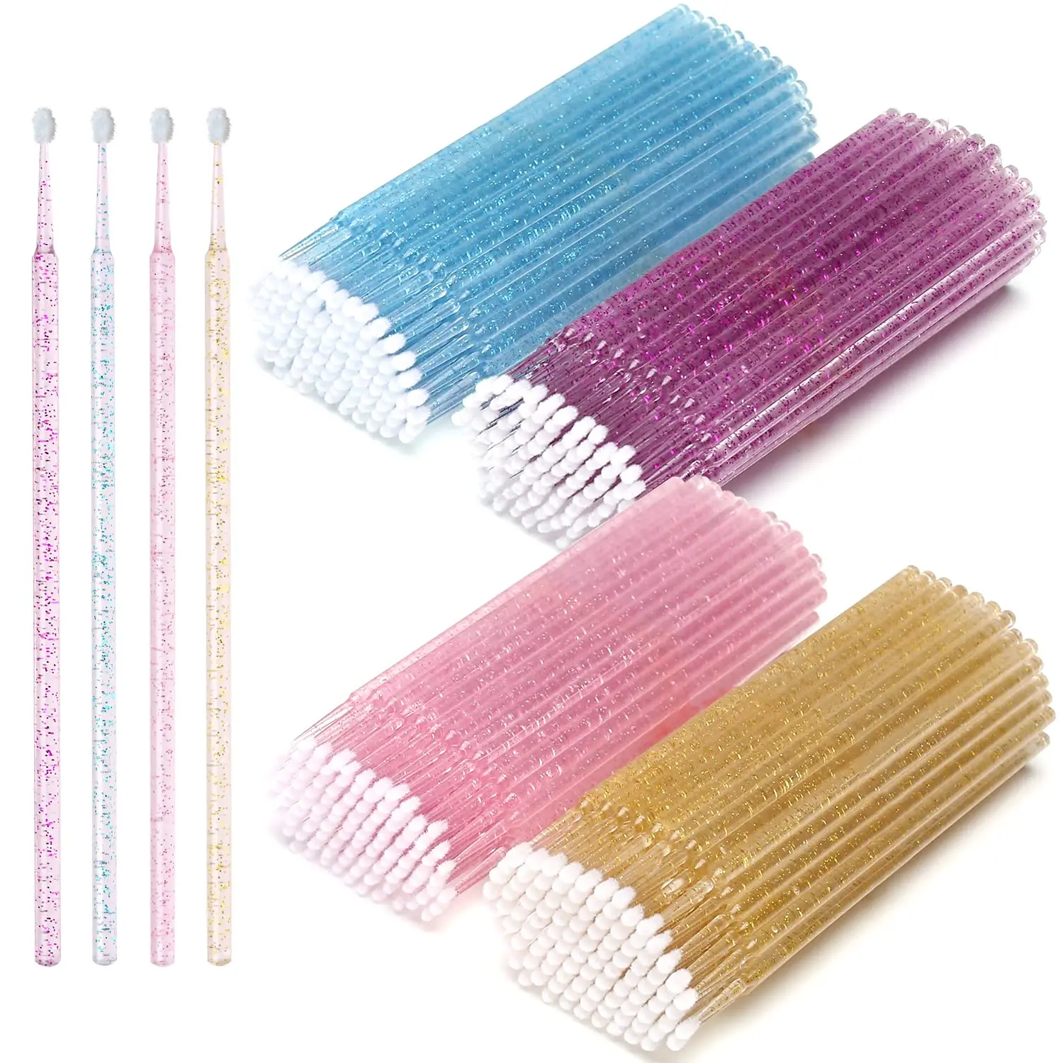 Micro Brush Applicator - 100 Teile/los Einweg Wimpern Pinsel Tupfer