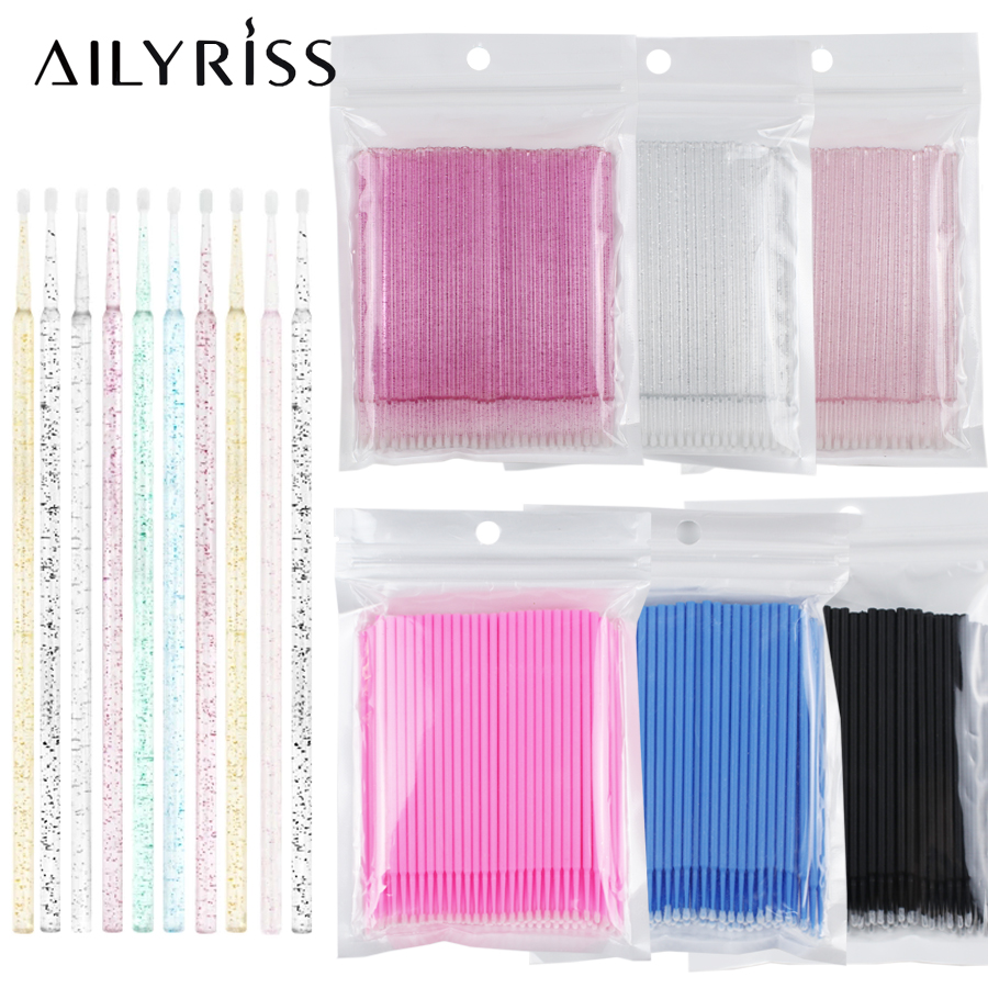 Eyelash Extension Cleaning - 500 teile/los Einweg Applikator Micro Pinsel