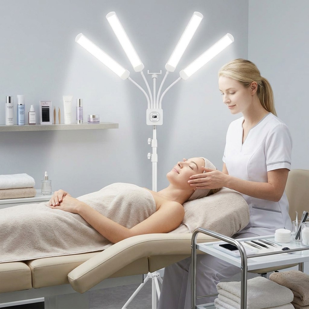 Eyelash Extension Videos - 65W Wimpernverlängerungs-Lampe mit 4 Armen, Fotografische