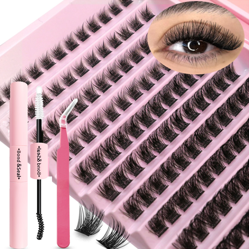 Eyelash Extension Remover At Home - DIY-Wimpernverlängerungsset, individuelle Wimperncluster, Mischung aus Wimpernclustern