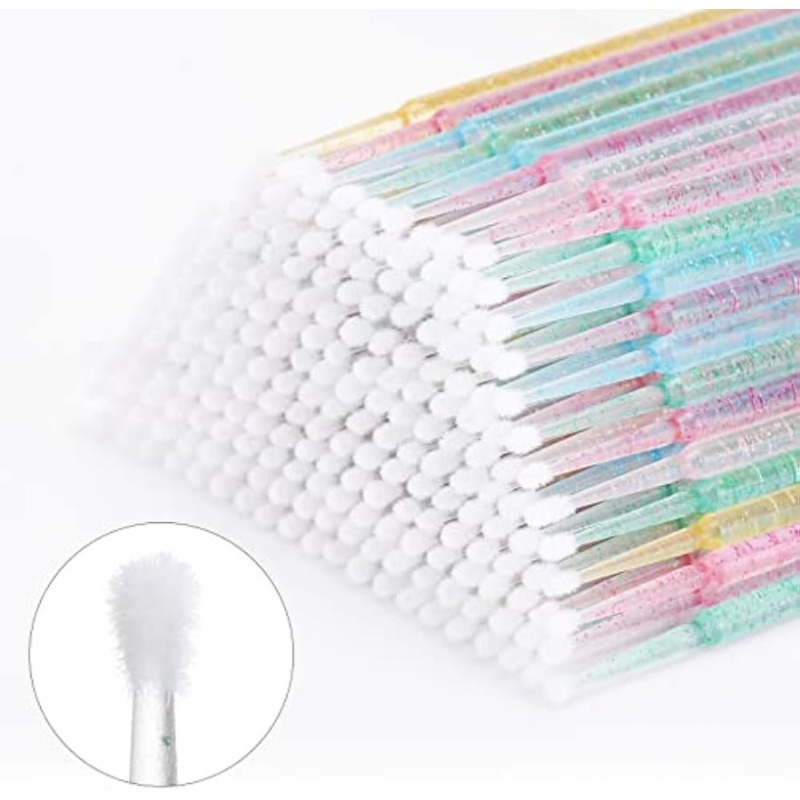 Micro Brush Applicator - 500/1000 Stück Applikatoren Einweg-Mikroscheiben für Wimpernverlängerungen