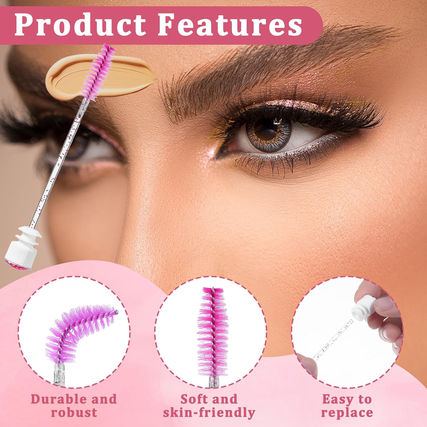 Wimpernbürste, Wimperntusche-A – Eyelash Extension Cleaning Bewertung und Preis