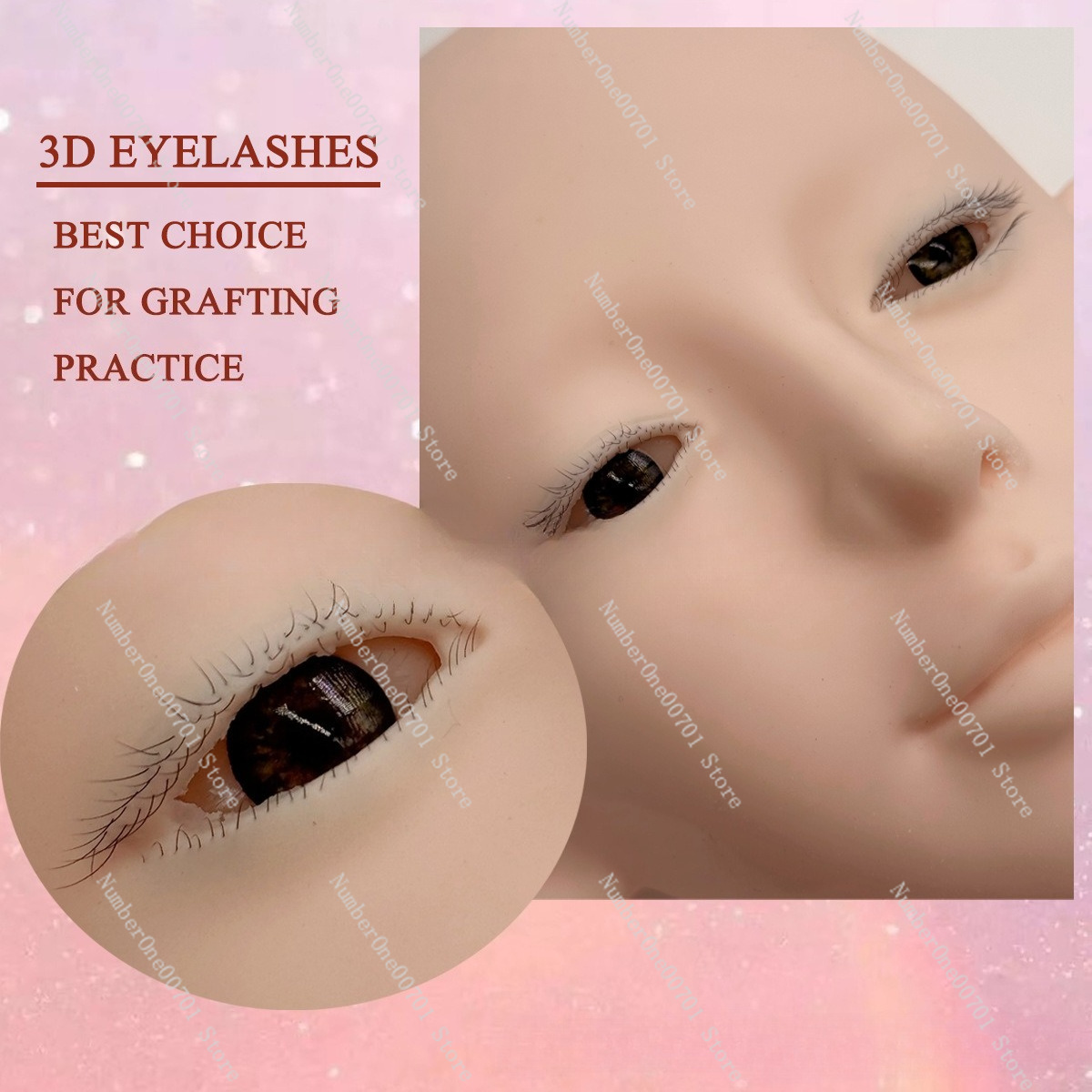 3-Schichtige Silikon-Mannequin – Eyelash Extension Open Eye Bewertung und Preis